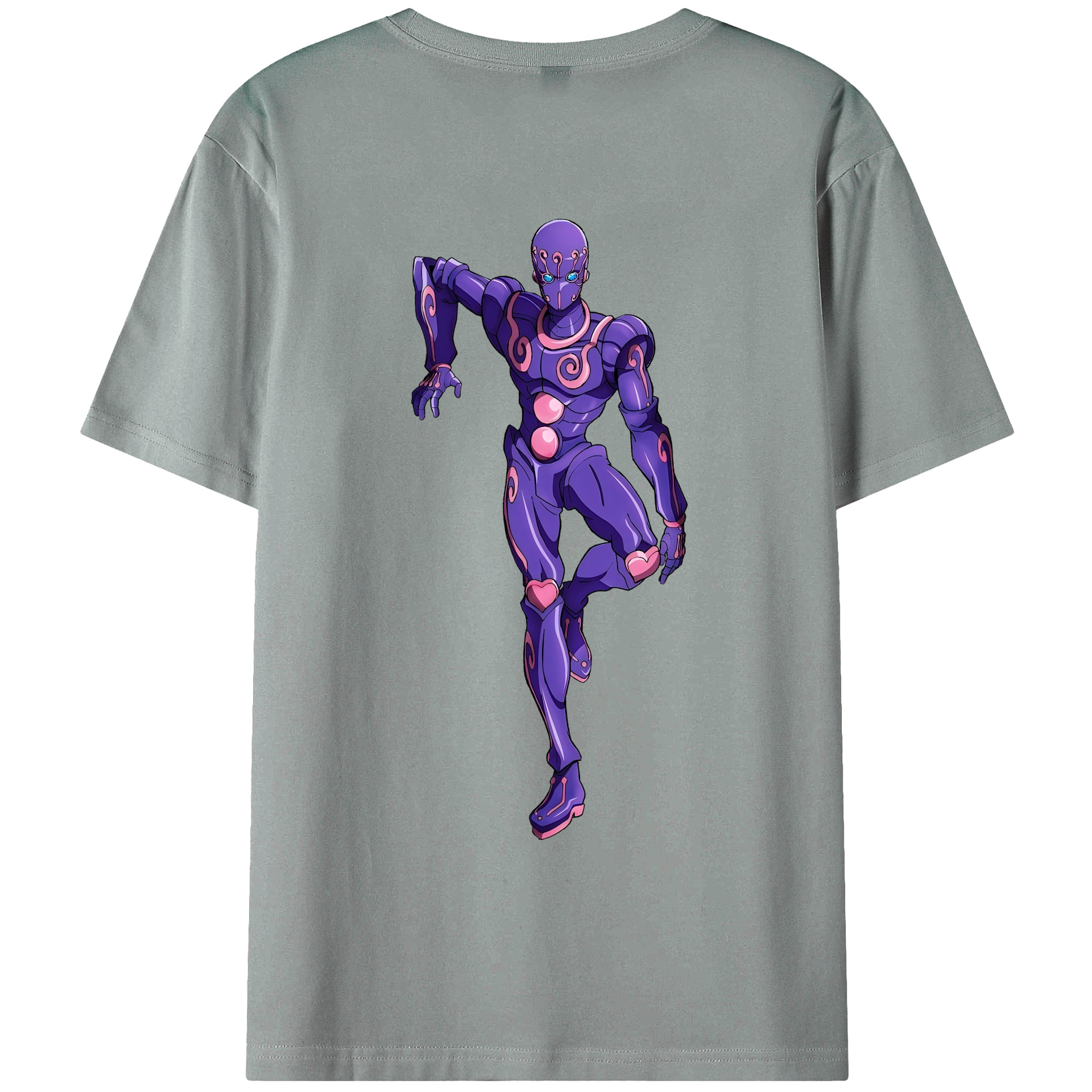 （画像用） ジョジョの奇妙な冒険 JoJo's Bizarre Adventure 綿100％ メンズ半袖Tシャツ（バックプリント） 通気性
